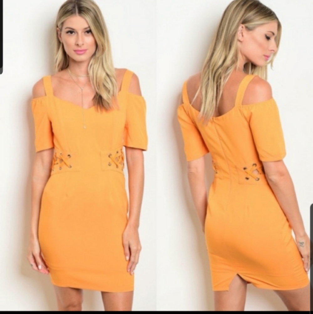 By Cals womens dress in Autumn ash 🍊fabric/lined